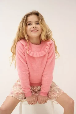 roze nono trui ketan fluffy sweater
