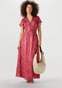 roze notre-v maxi jurk nv-fiorella