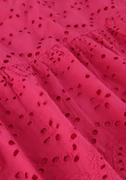 roze notre-v mini jurk nv-donna dress broderie anglaise dress