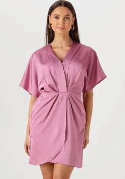 roze notre-v mini jurk nv-fonda