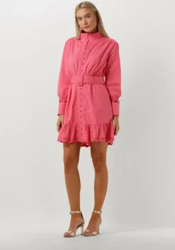 roze notre-v mini jurk x bo - loulou mini dress
