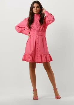 roze notre-v mini jurk x bo - loulou mini dress