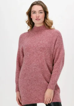 roze object trui nete high neck tunic
