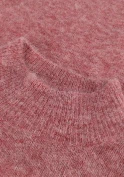 roze object trui nete high neck tunic