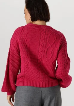 roze object trui objrush re l/s knit pullover