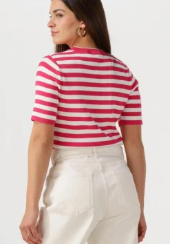 roze object t-shirt objester s/s new knit pullover