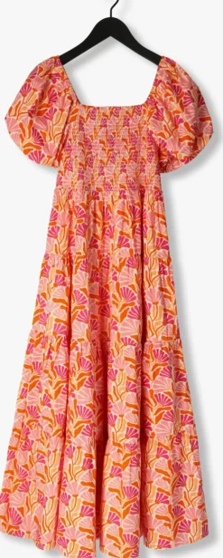 roze omoda atelier maxi jurk x kae
