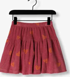 roze petit blush minirok towel ruffle skirt