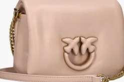 roze pinko schoudertas love click baby puff