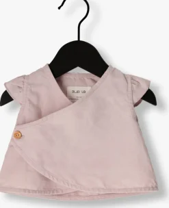 roze play up t-shirt woven shirt