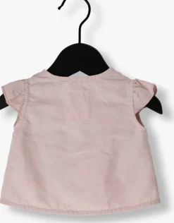 roze play up t-shirt woven shirt