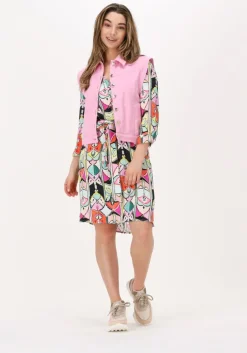 roze pom amsterdam gilet denim