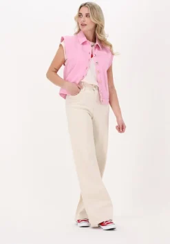roze pom amsterdam gilet denim