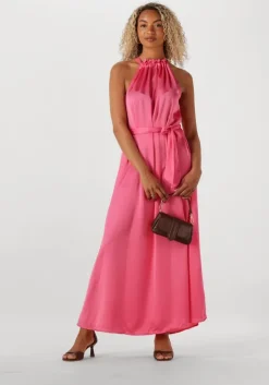 roze pom amsterdam maxi jurk rasberry dress
