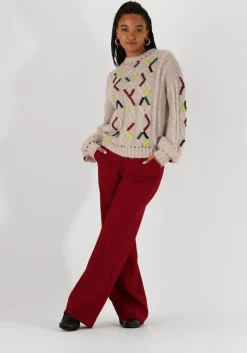 roze pom amsterdam trui cable pink