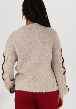 roze pom amsterdam trui cable pink