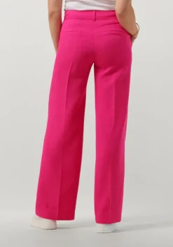 roze pom amsterdam wijde broek wide leg pink glow pants