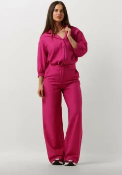 roze pom amsterdam wijde broek fuchsia pants
