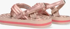 roze reef platte sandalen little ahi