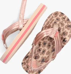roze reef platte sandalen little ahi