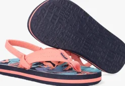 roze reef platte sandalen little ahi
