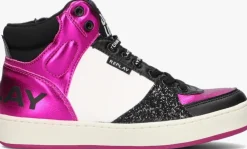 roze replay hoge sneakers cobra 7cc