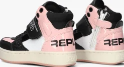 roze replay hoge sneakers cobra kid 1