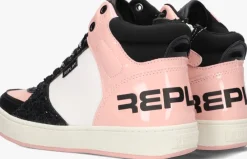 roze replay hoge sneakers cobra 1