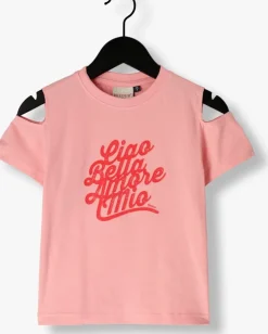 roze retour t-shirt flore