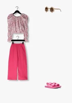 roze salty stitch top ballon top - flower