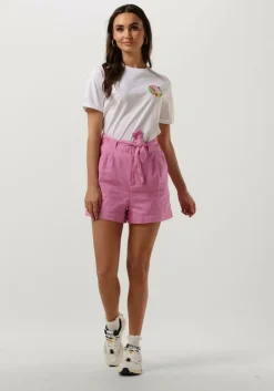 roze scotch & soda broeken high rise casual printed shorts