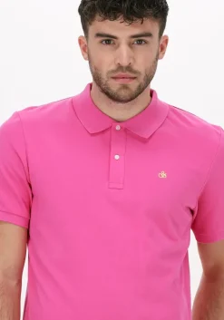 roze scotch & soda polo classic pique polo in organic cotton