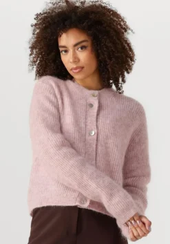roze second female trui andrea knit rib ls cardigan