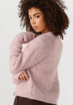 roze second female trui andrea knit rib ls cardigan