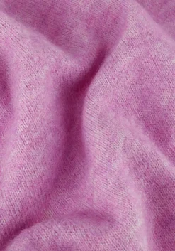 roze selected femme t-shirt slfmaline-liliana 2/4 knit o-neck