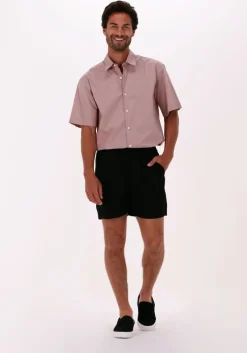 roze selected homme casual overhemd slhrelaxbaron shirt ss mix w faawn