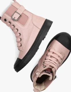 roze shoesme veterboots sw22w030