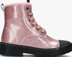 roze shoesme veterboots sw22w011