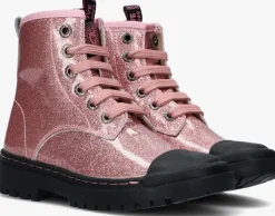 roze shoesme veterboots sw22w011