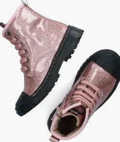 roze shoesme veterboots sw22w011