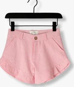 roze sproet & sprout broeken ruffle shorts summer sorbet