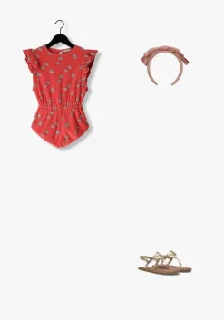 roze sproet & sprout playsuits ruffle terry jumpsuit daisies print