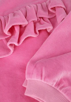 roze sproet & sprout sweater velvet sweatshirt ruffle