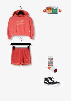 roze sproet & sprout truien/vesten cropped hooded sweatshirt