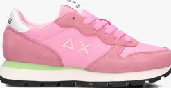roze sun68 lage sneakers ally solid nylon