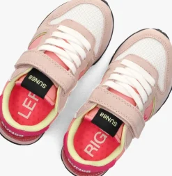 roze sun68 lage sneakers girls ally color explosion