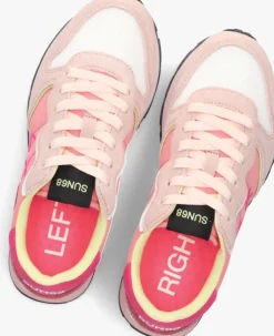 roze sun68 lage sneakers girls ally color explosion