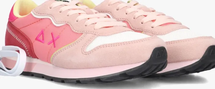 roze sun68 lage sneakers girls ally color explosion