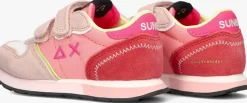 roze sun68 lage sneakers girls ally color explosion
