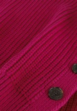 roze tommy hilfiger trui org cotton button c-nk sweater